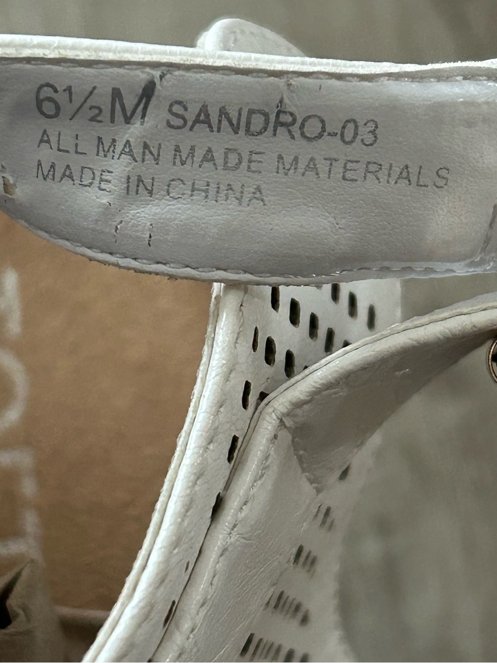 Toetos White Cork Wedge Sandals with Ankle Strap - Picture 3 of 9